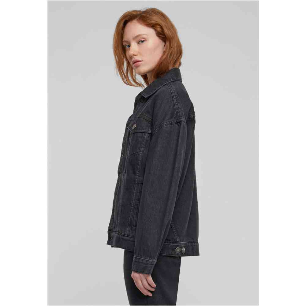 Urban Classics - Oversized 90[uc=x2018]s Denim Veste - Noir